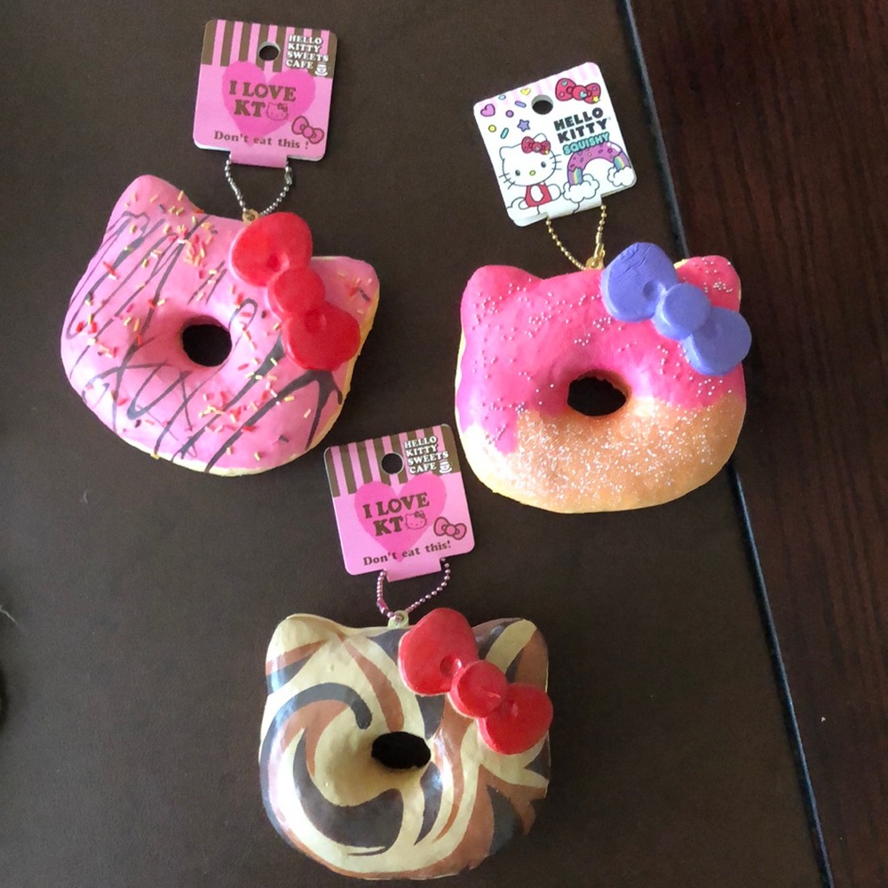 Hello Kitty donut squishy stress relievers